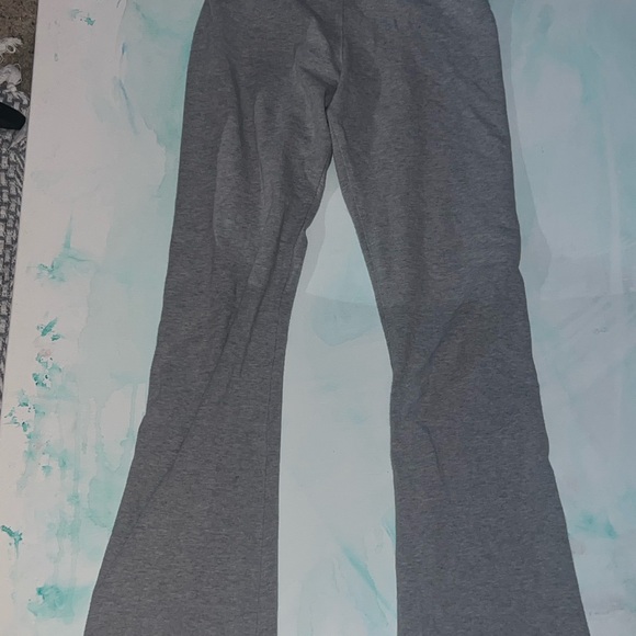 Brandy Melville Pants - Brandy Melville Gray Flared Pants